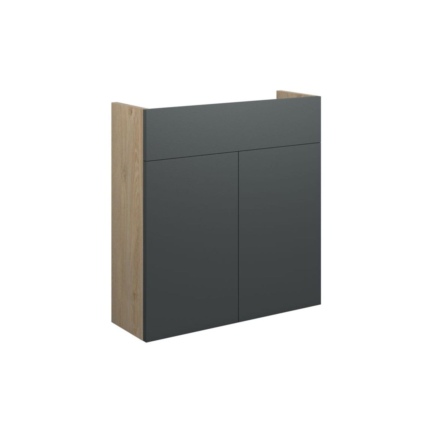 Junari 600mm Slim Basin Unit - Matt Graphite Grey (Oak Cab)