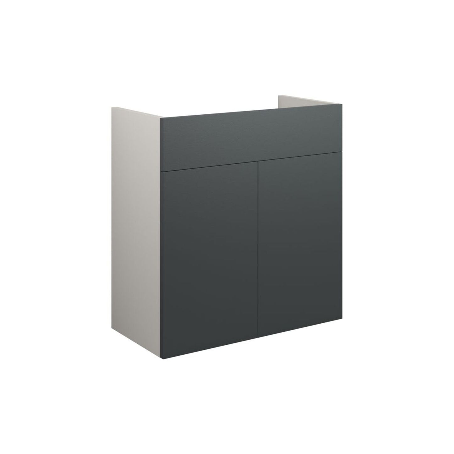 Junari 600mm Standard Basin Unit - Matt Graphite Grey (Grey Cab)