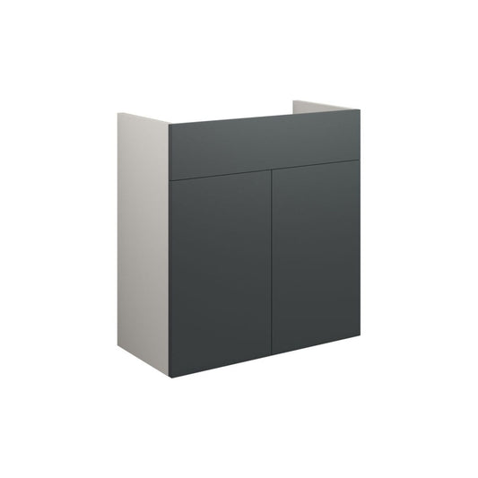 Junari 600mm Standard Basin Unit - Matt Graphite Grey (Grey Cab)