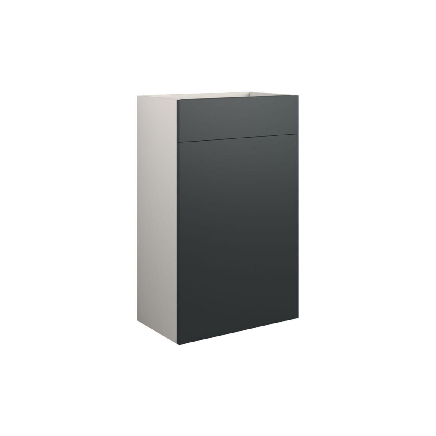 Junari 500mm Standard WC Unit - Matt Graphite Grey (Grey Cab)