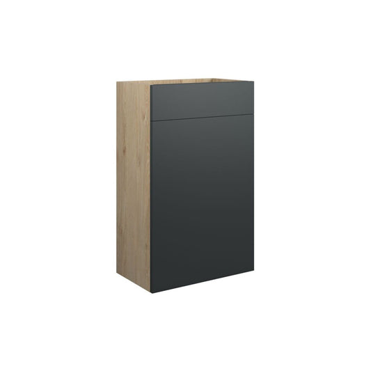 Junari 500mm Standard WC Unit - Matt Graphite Grey (Oak Cab)