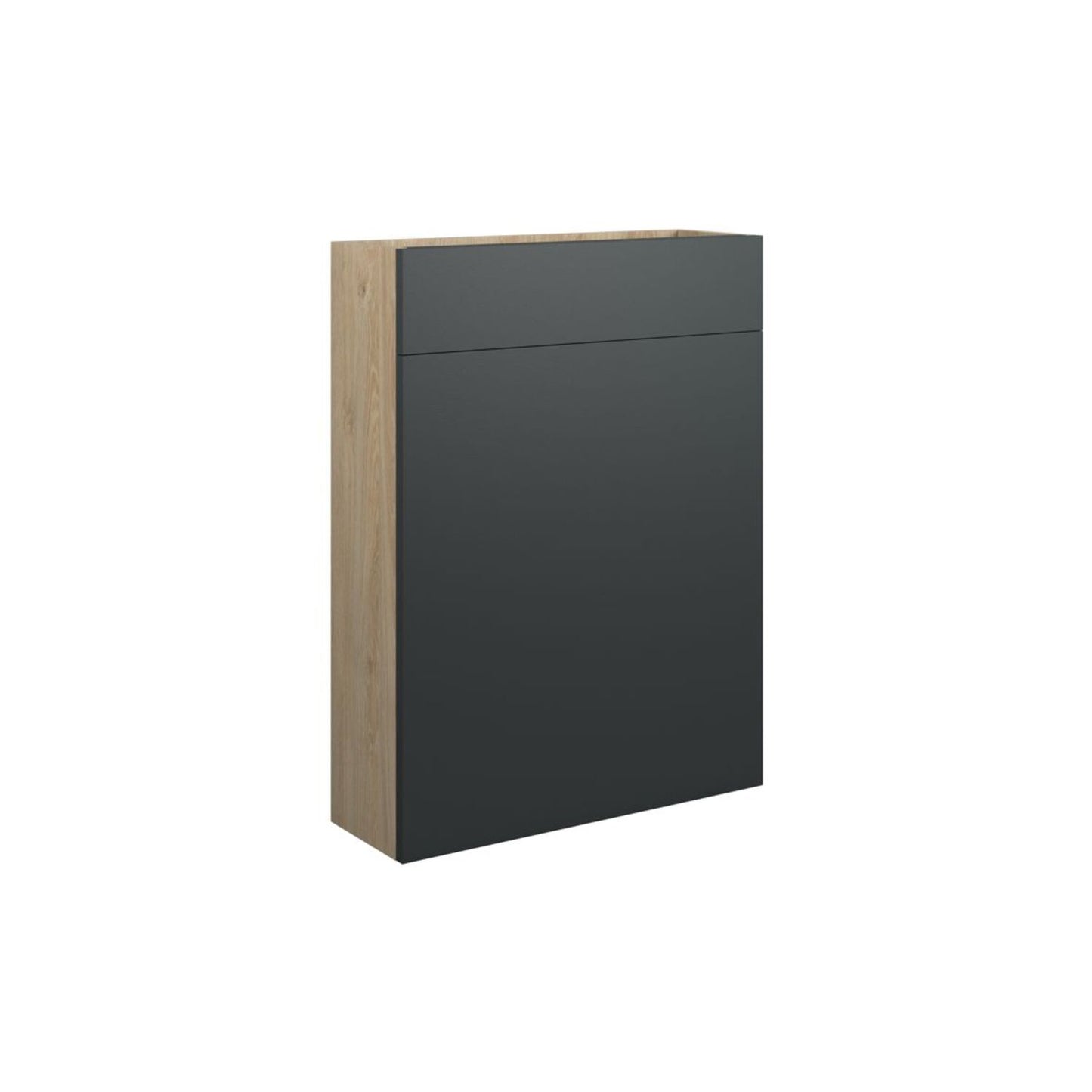 Junari 600mm Slim WC Unit - Matt Graphite Grey (Oak Cab)