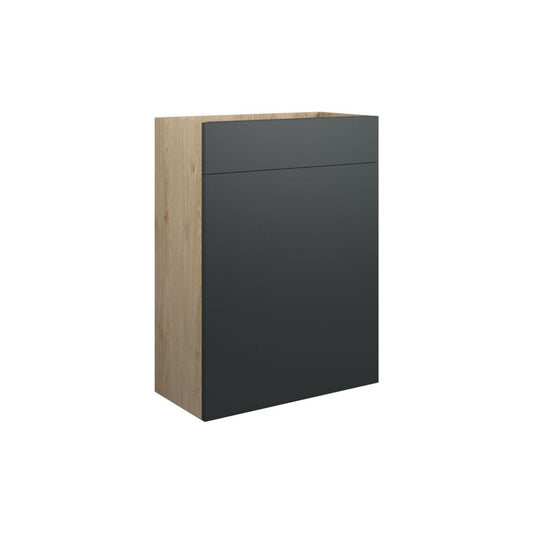 Junari 600mm Standard WC Unit - Matt Graphite Grey (Oak Cab)