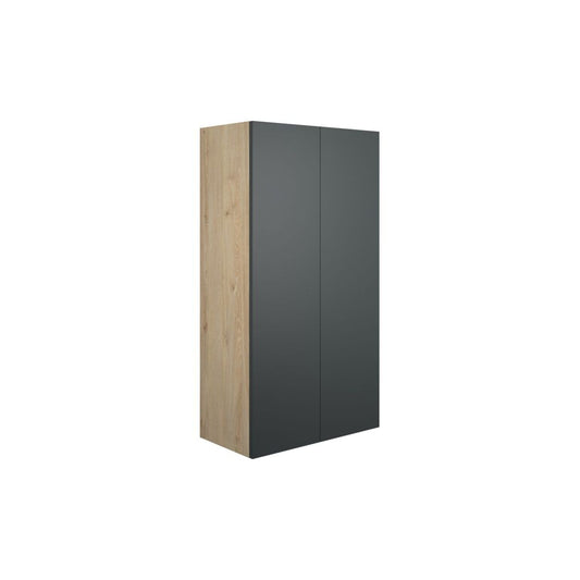 Junari 600mm Standard 2 Door Storage Unit - Matt Graphite Grey (Oak Cab)