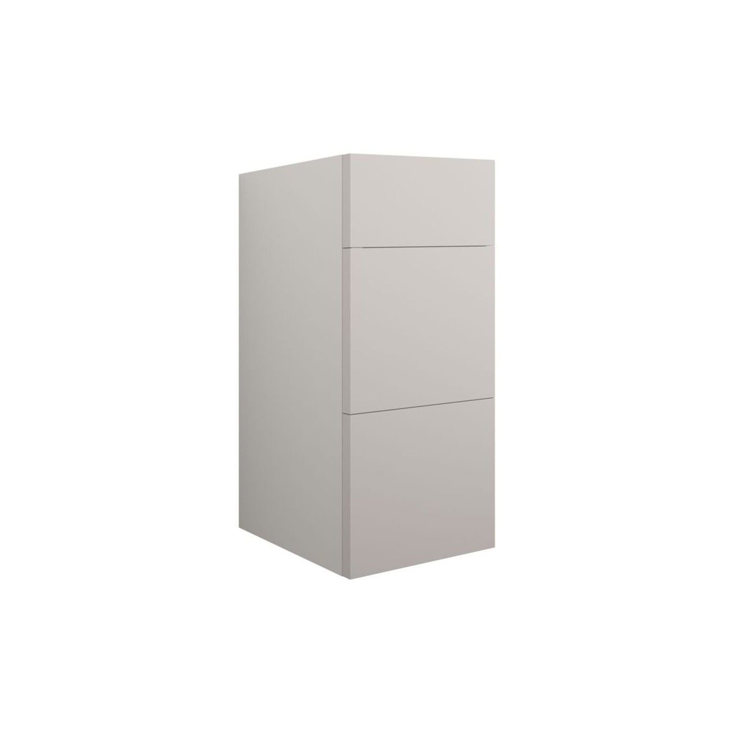 Junari 300mm Standard 3 Drawer Unit - Matt Dove Grey (Grey Cab)