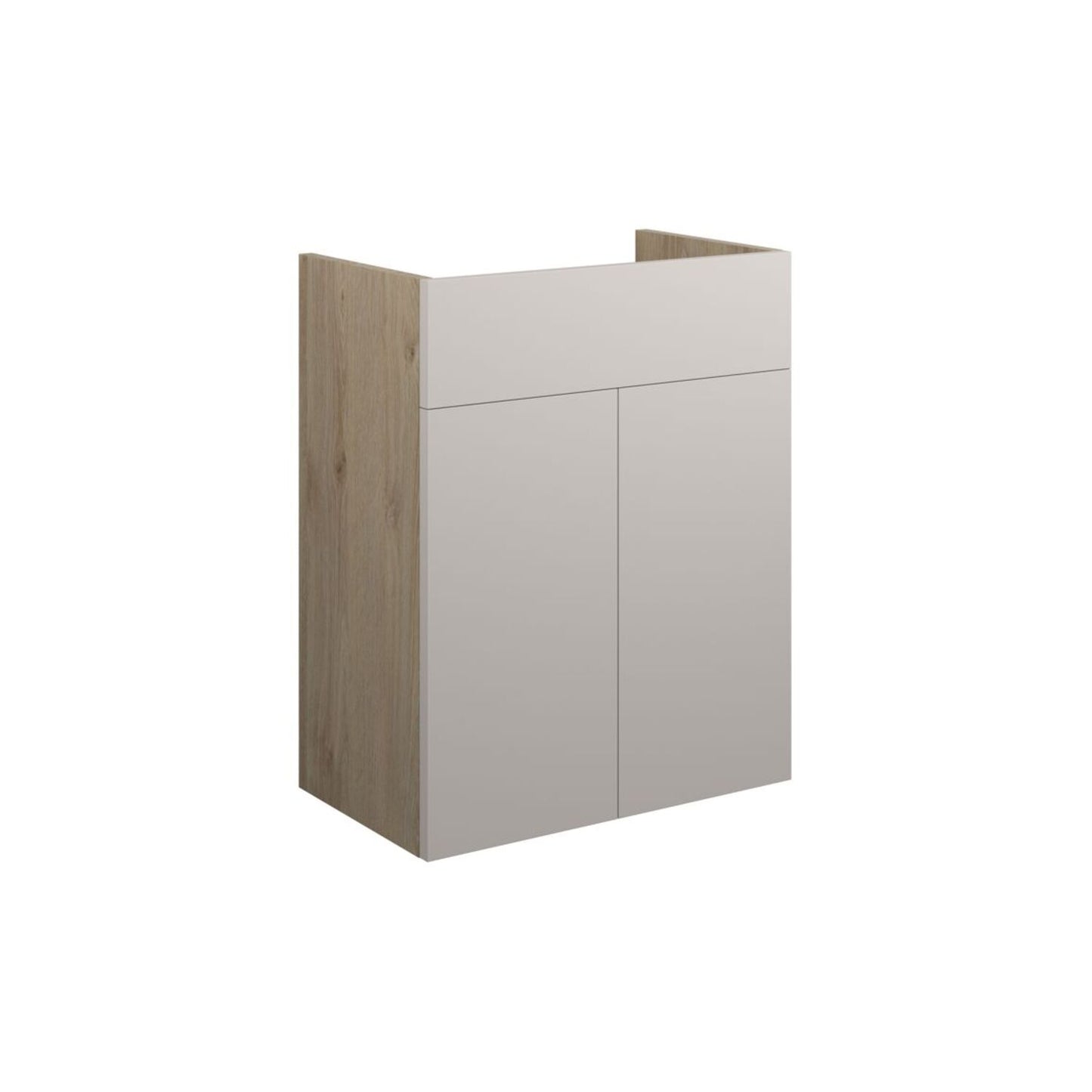 Junari 500mm Standard Basin Unit - Matt Dove Grey (Oak Cab)