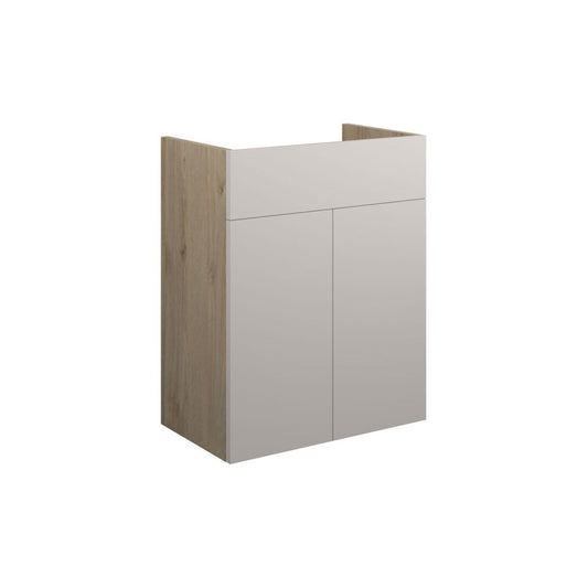 Junari 500mm Standard Basin Unit - Matt Dove Grey (Oak Cab)