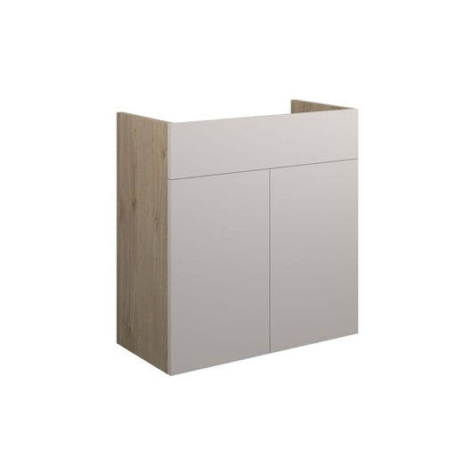 Junari 600mm Standard Basin Unit - Matt Dove Grey (Oak Cab)