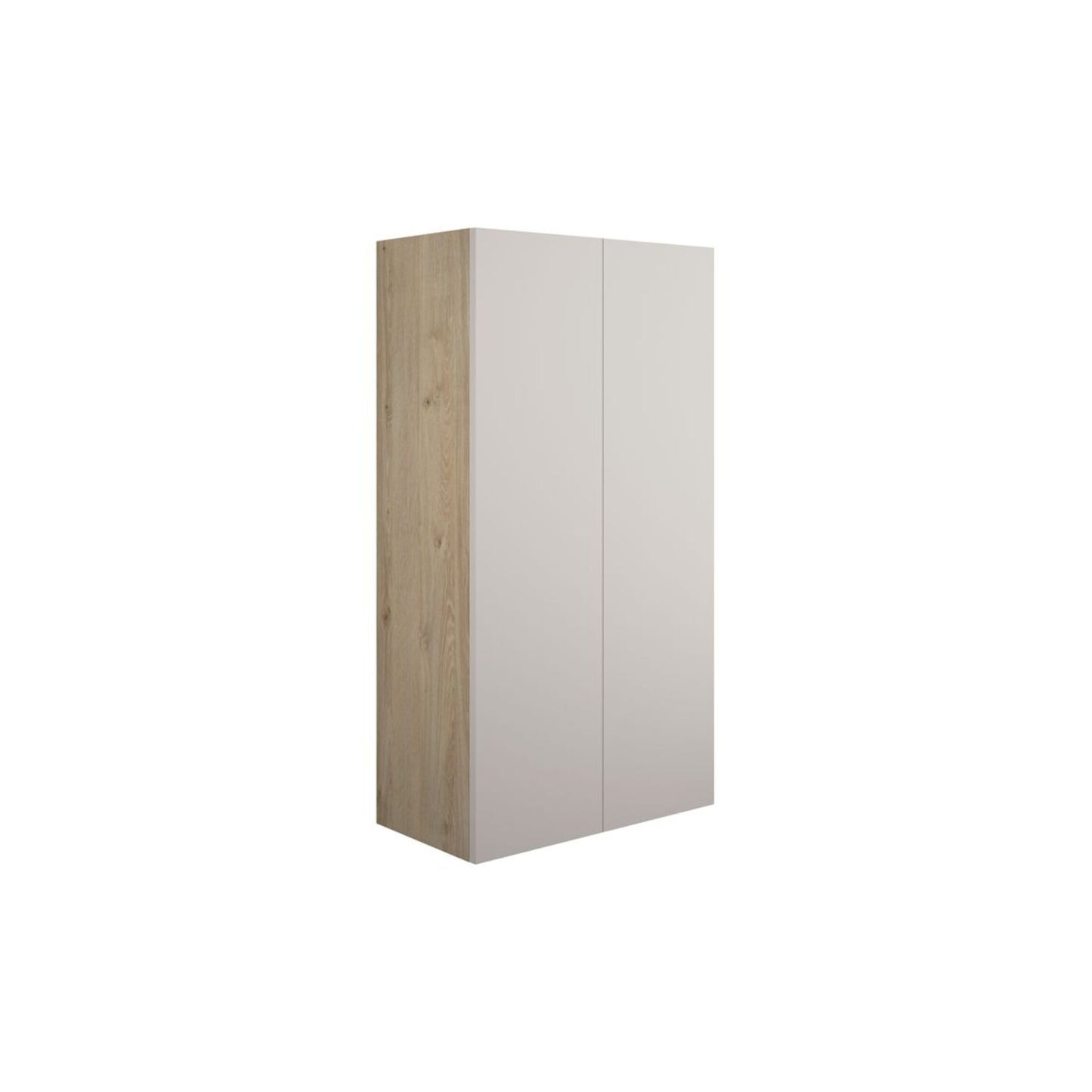 Junari 600mm Standard 2 Door Storage Unit - Matt Dove Grey (Oak Cab)