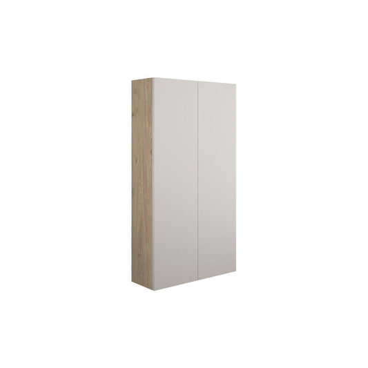 Junari 600mm Slim 2 Door Storage Unit - Matt Dove Grey (Oak Cab)