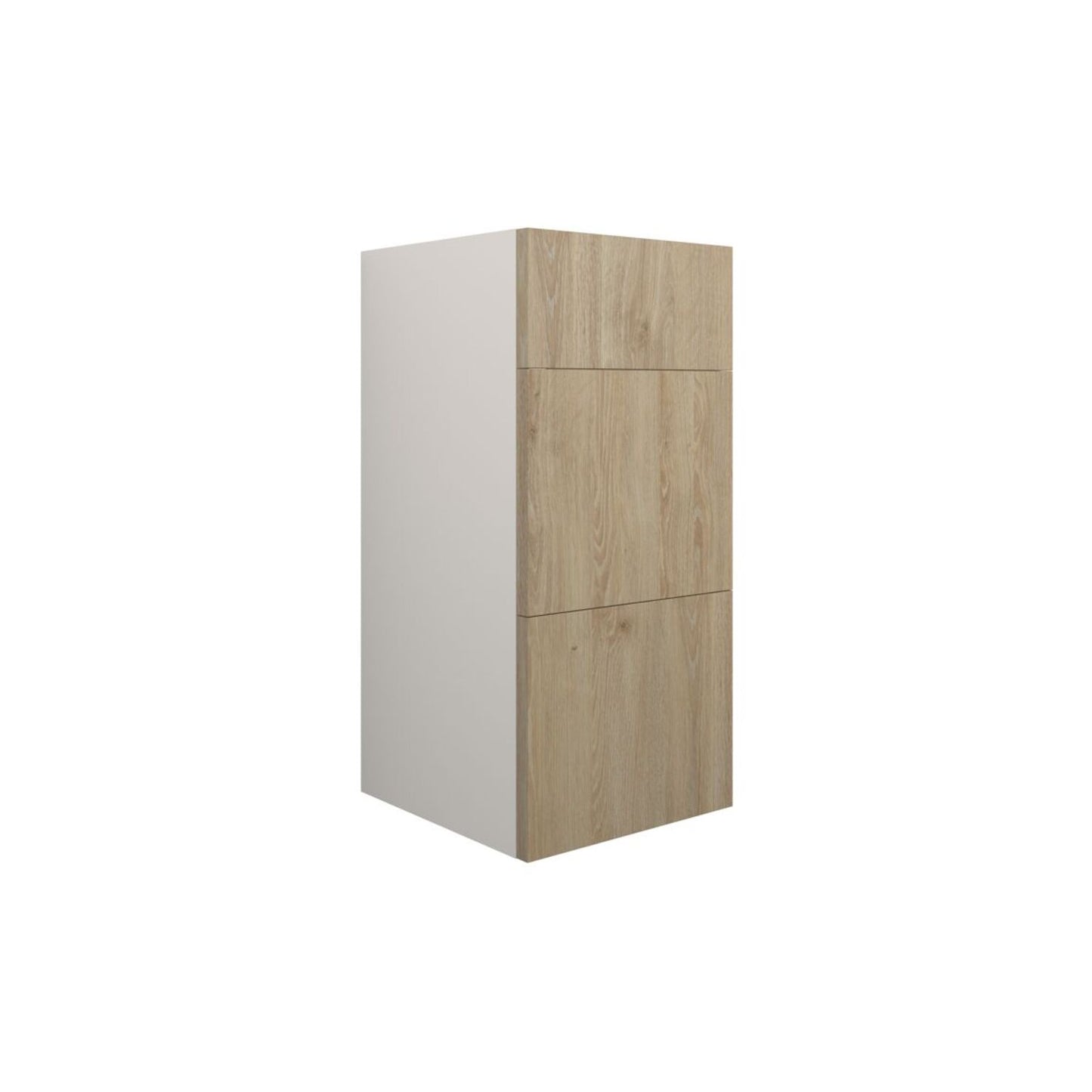 Junari 300mm Standard 3 Drawer Unit - Havana Oak (Grey Cab)