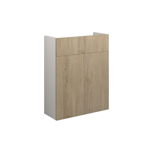 Junari 500mm Slim Basin Unit - Havana Oak (Grey Cab)