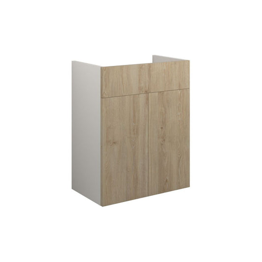 Junari 500mm Standard Basin Unit - Havana Oak (Grey Cab)