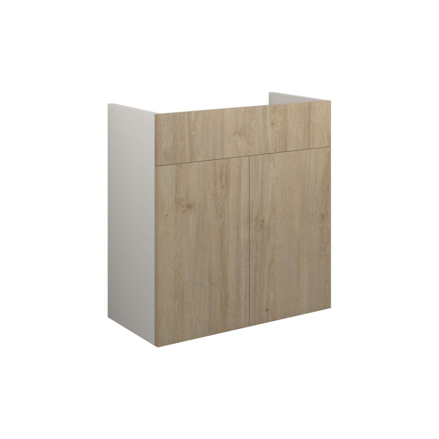 Junari 600mm Standard Basin Unit - Havana Oak (Grey Cab)