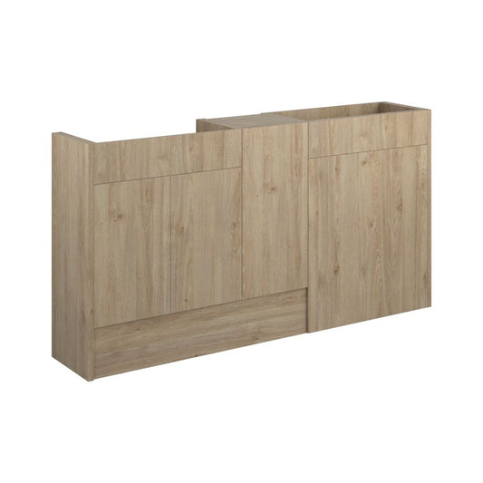 Junari 1536mm Standard Basin WC & 1 Door Unit Pack - Havana Oak (Oak Cab)
