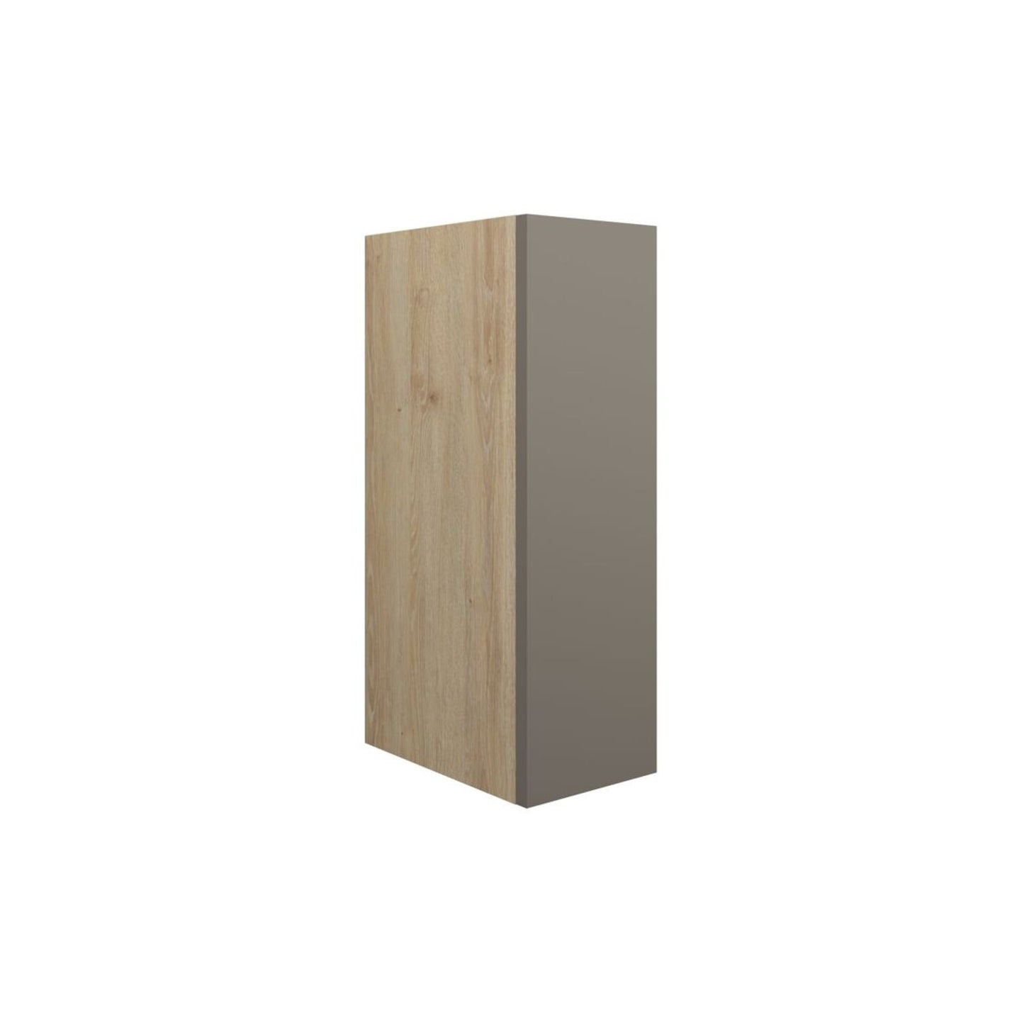 Junari 200mm Standard Toilet Roll Unit - Matt Stone (Oak Cab)