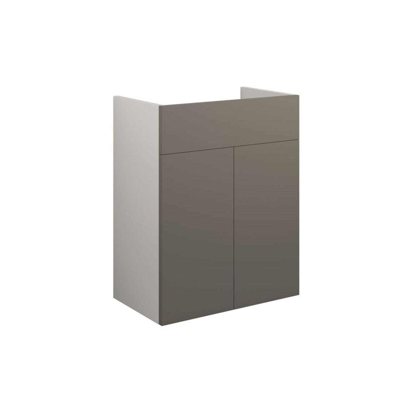 Junari 500mm Standard Basin Unit - Matt Stone (Grey Cab)
