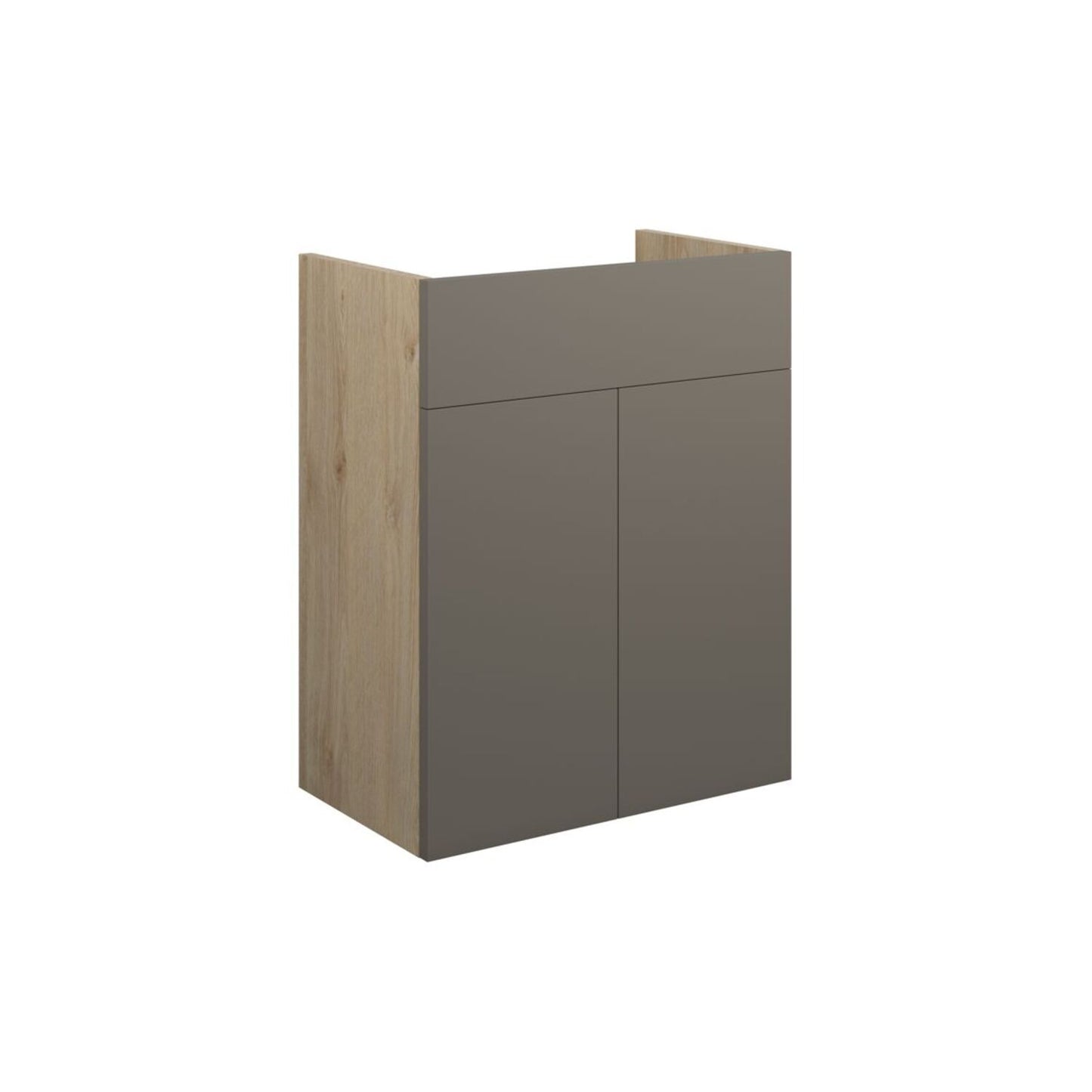 Junari 500mm Standard Basin Unit - Matt Stone (Oak Cab)