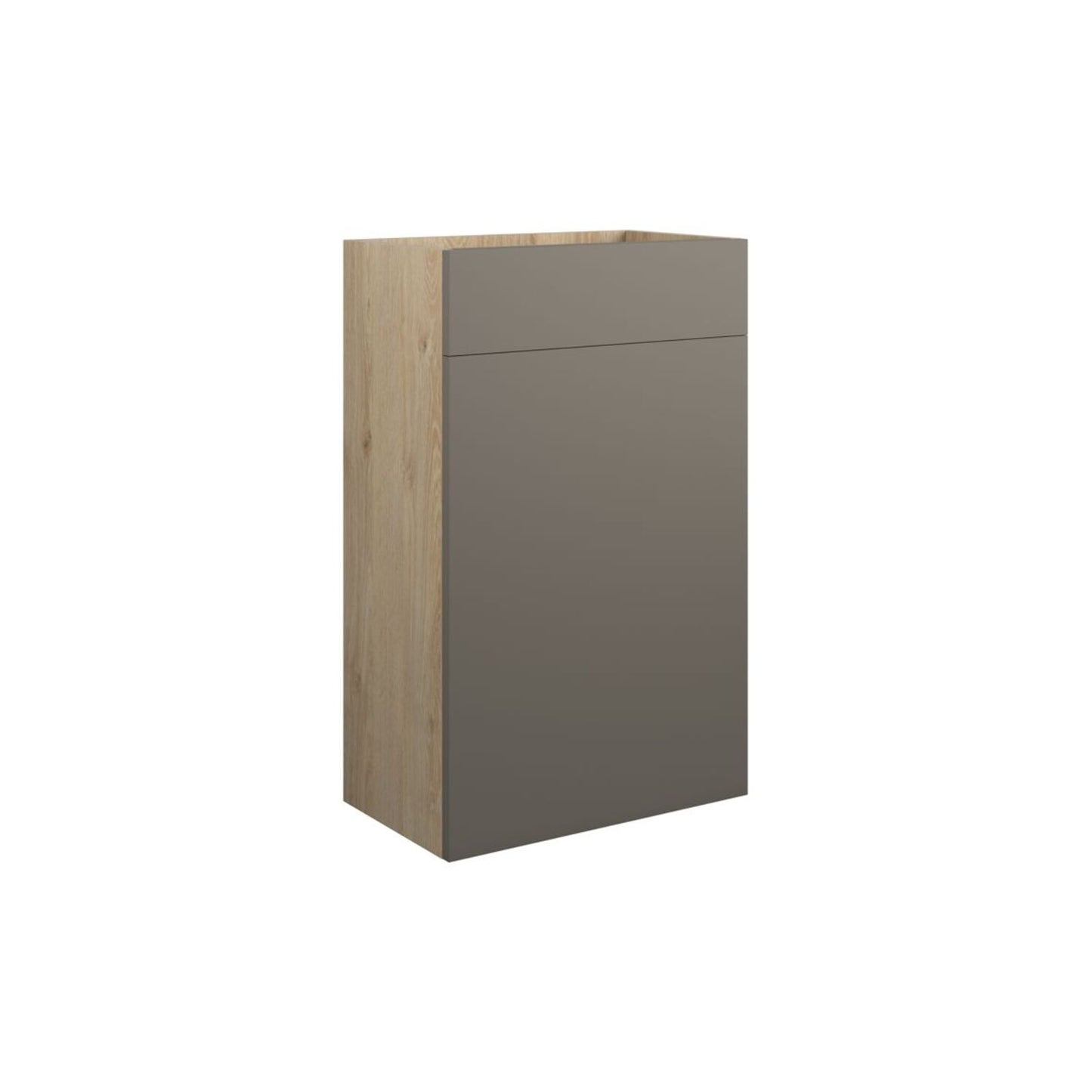 Junari 500mm Standard WC Unit - Matt Stone (Oak Cab)