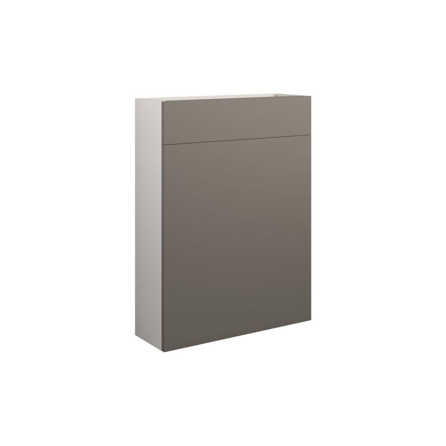 Junari 600mm Slim WC Unit - Matt Stone (Grey Cab)