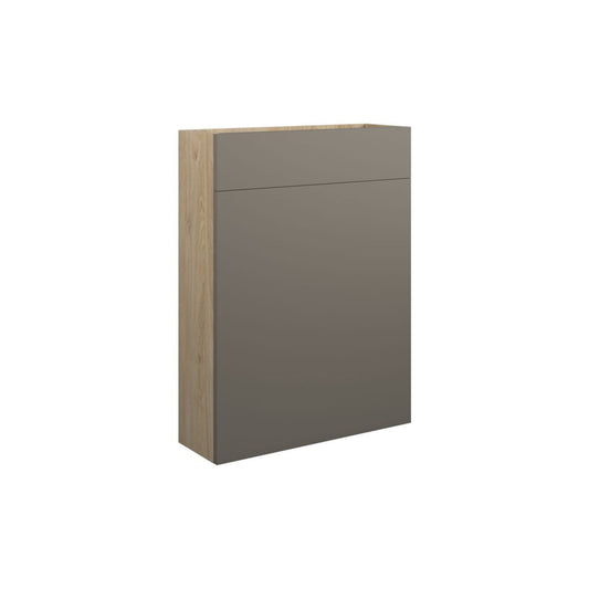 Junari 600mm Slim WC Unit - Matt Stone (Oak Cab)