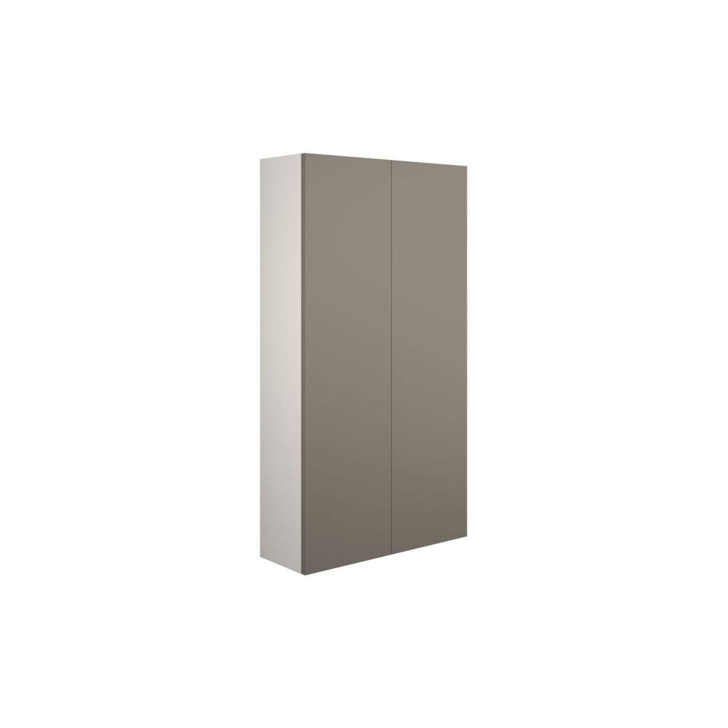 Junari 600mm Slim 2 Door Storage Unit - Matt Stone (Grey Cab)