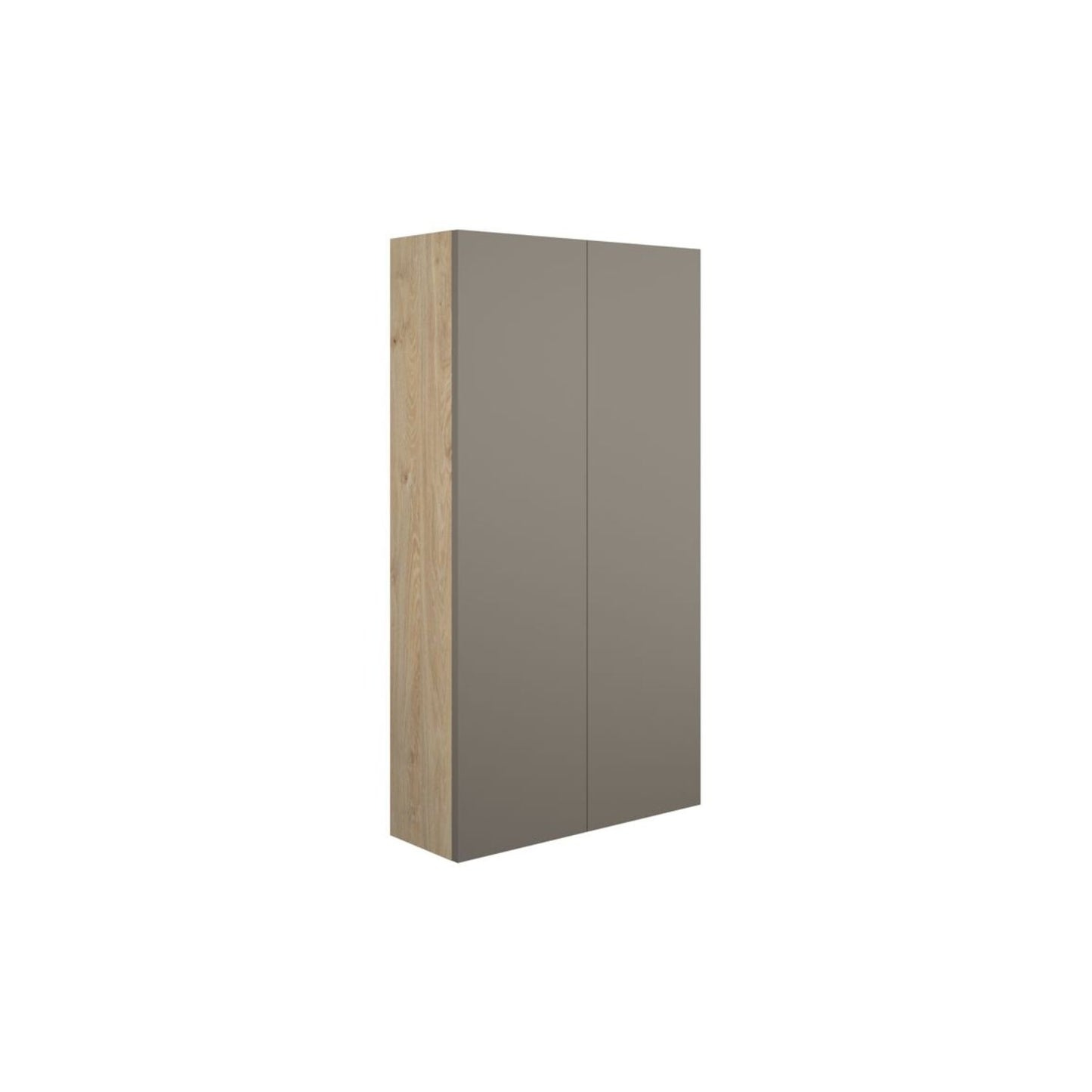 Junari 600mm Slim 2 Door Storage Unit - Matt Stone (Oak Cab)