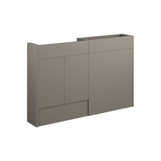 Junari 1236mm Slim Basin & WC Unit Pack - Matt Stone (Oak Cab)