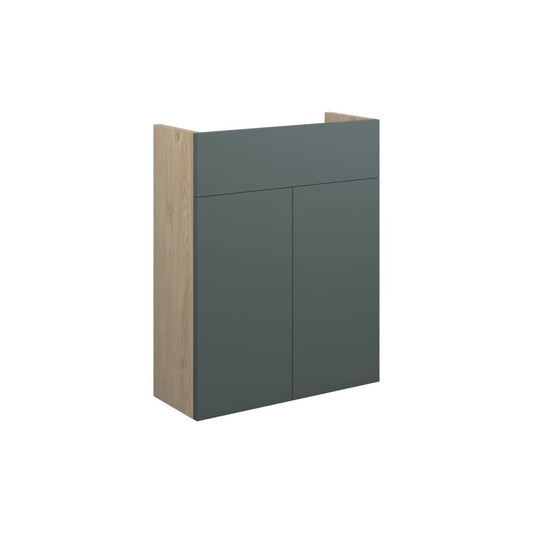 Junari 500mm Slim Basin Unit - Matt Green (Oak Cab)