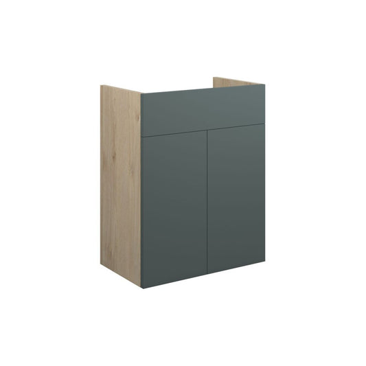 Junari 500mm Standard Basin Unit - Matt Green (Oak Cab)