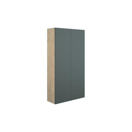 Junari 600mm Slim 2 Door Storage Unit - Matt Green (Oak Cab)