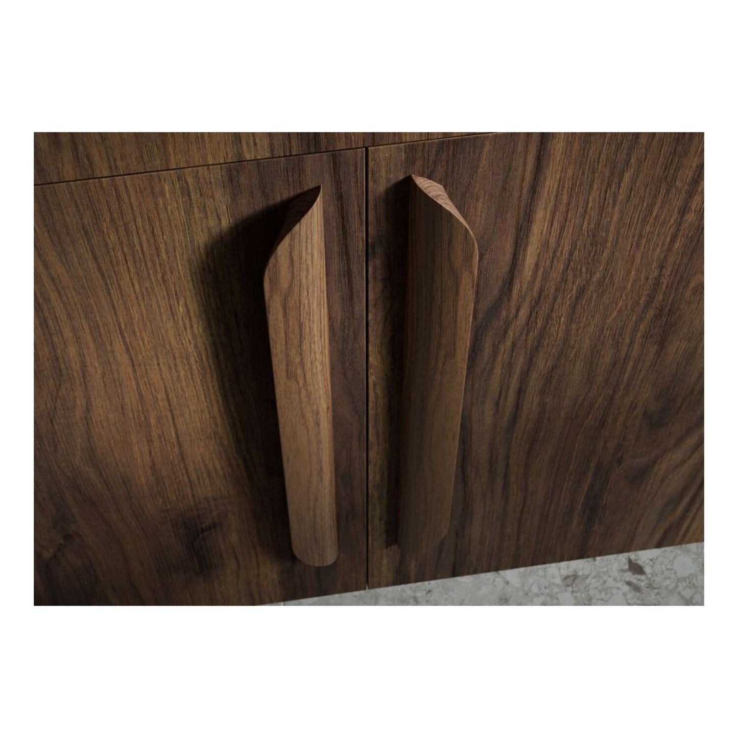 Junari 200mm Standard Toilet Roll Unit - Warm Walnut (Oak Cab)