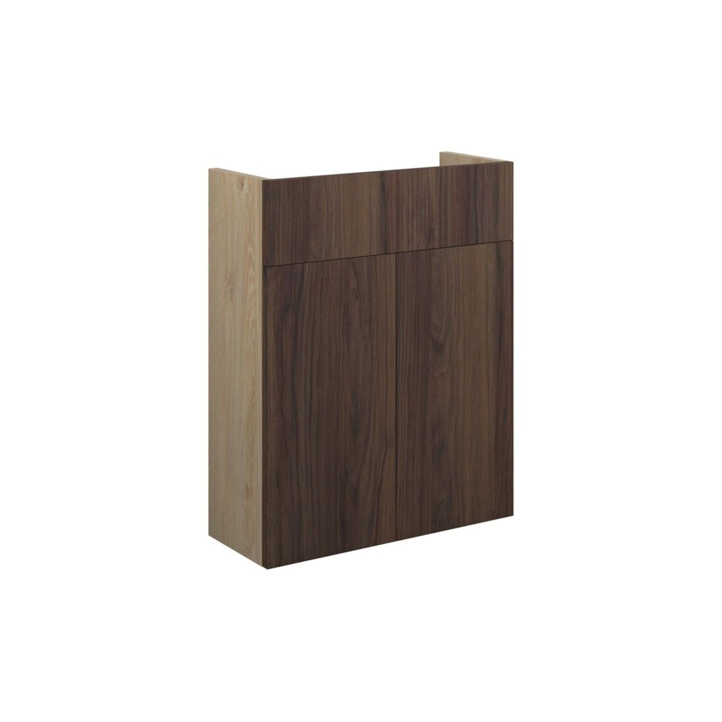 Junari 500mm Slim Basin Unit - Warm Walnut (Oak Cab)