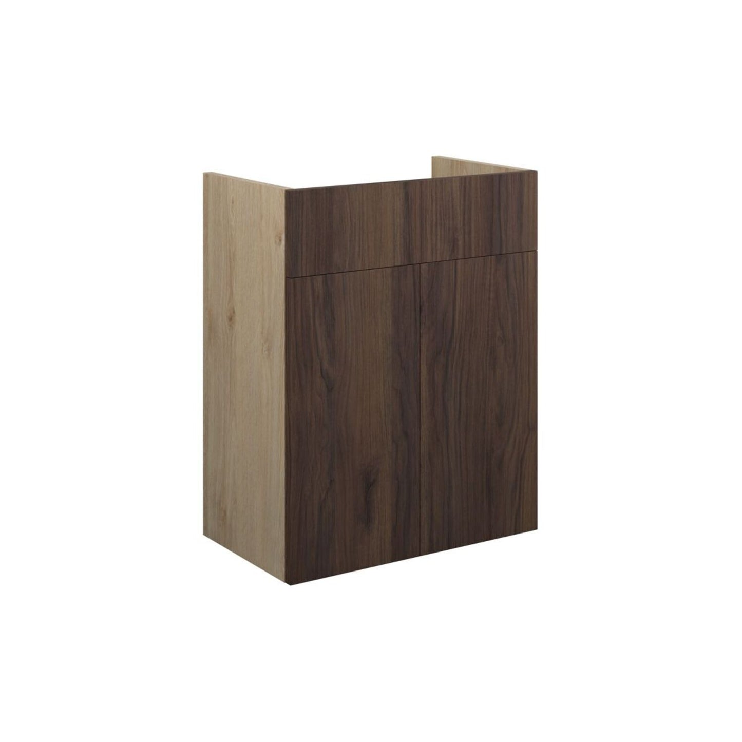 Junari 500mm Standard Basin Unit - Warm Walnut (Oak Cab)