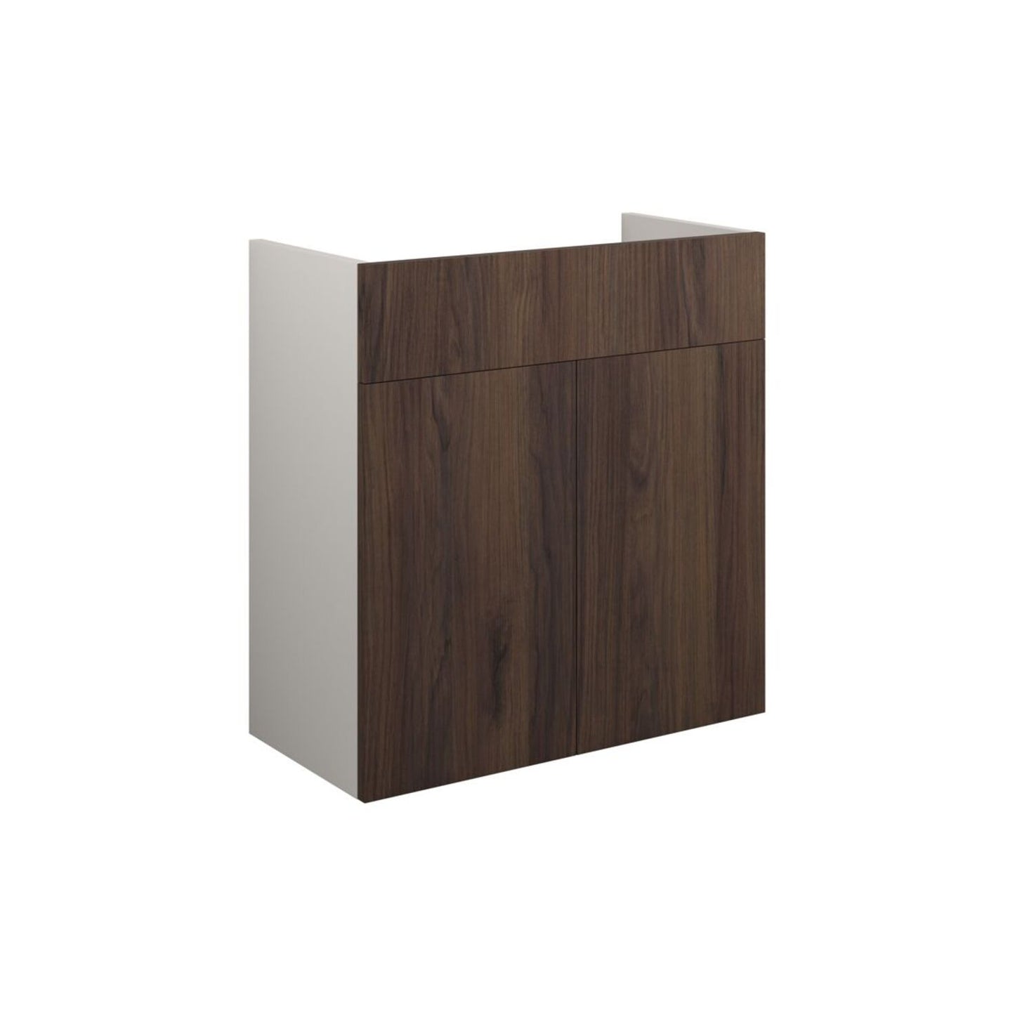 Junari 600mm Standard Basin Unit - Warm Walnut (Grey Cab)