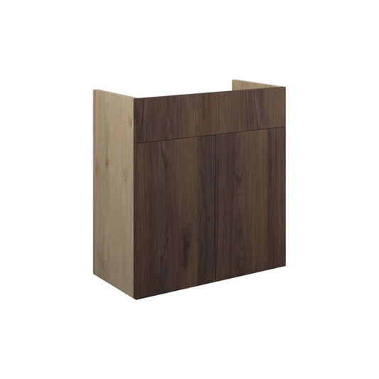 Junari 600mm Standard Basin Unit - Warm Walnut (Oak Cab)