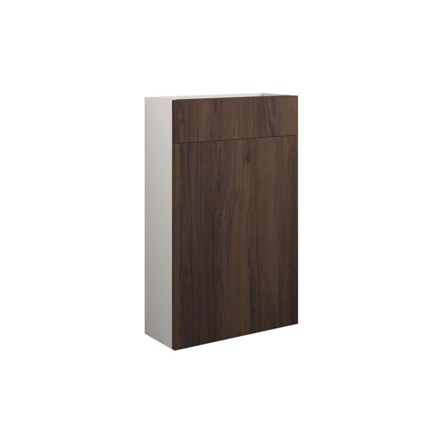 Junari 500mm Slim WC Unit - Warm Walnut (Grey Cab)