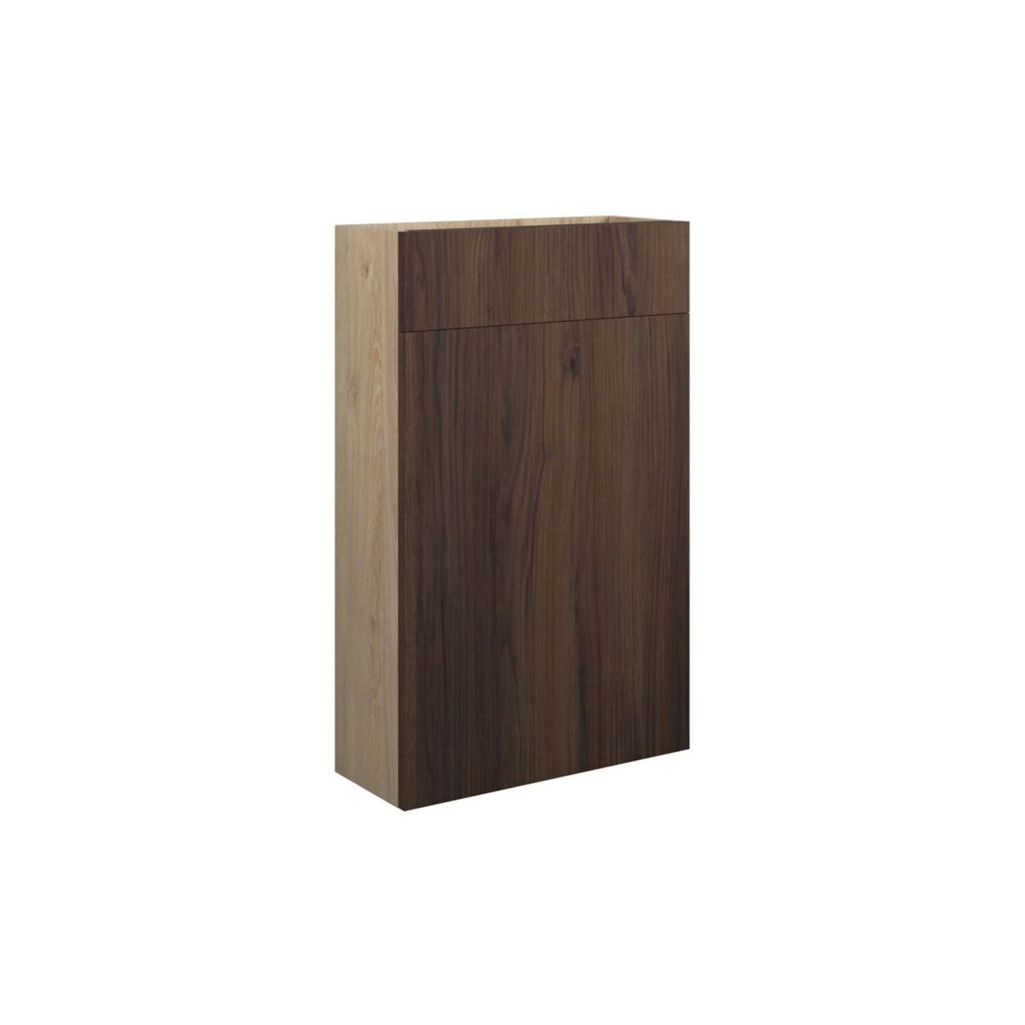 Junari 500mm Slim WC Unit - Warm Walnut (Oak Cab)