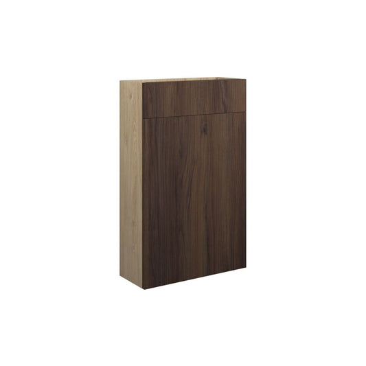 Junari 500mm Slim WC Unit - Warm Walnut (Oak Cab)