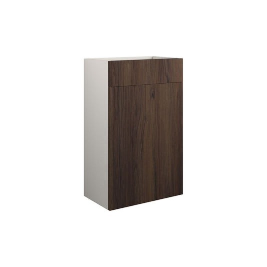Junari 500mm Standard WC Unit - Warm Walnut (Grey Cab)