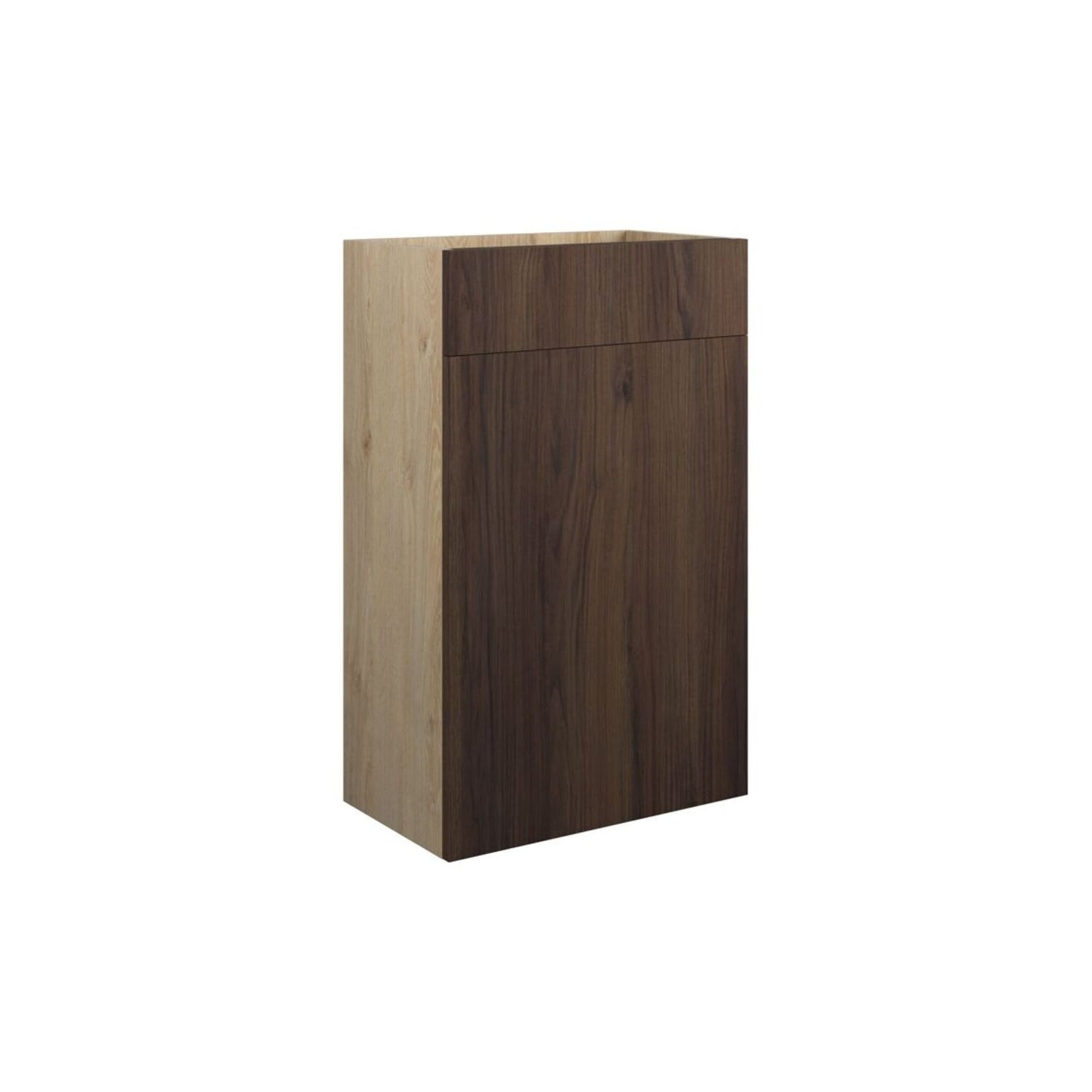 Junari 500mm Standard WC Unit - Warm Walnut (Oak Cab)