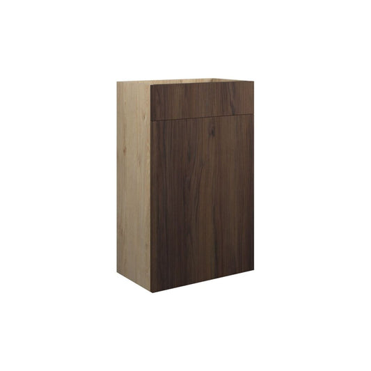 Junari 500mm Standard WC Unit - Warm Walnut (Oak Cab)