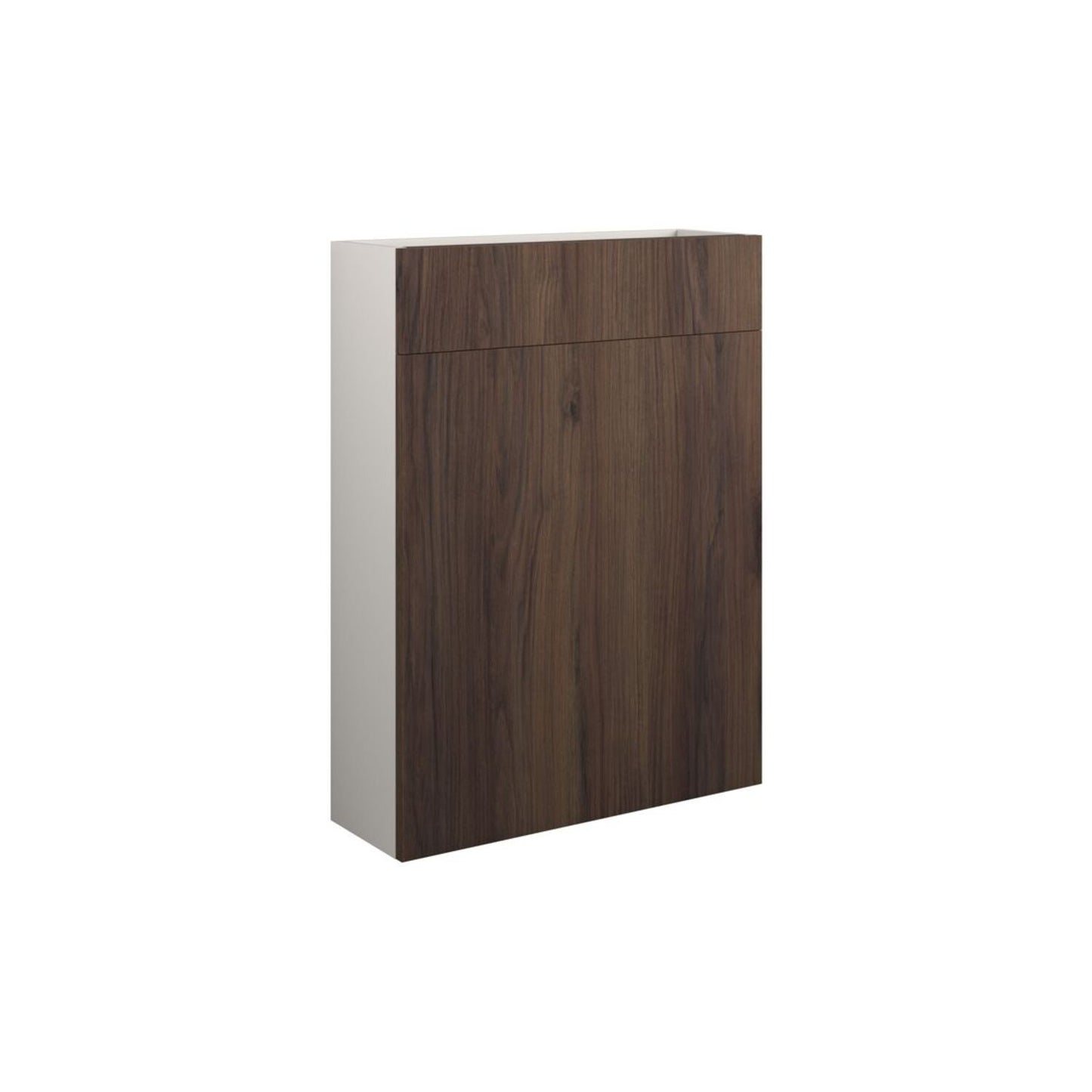 Junari 600mm Slim WC Unit - Warm Walnut (Grey Cab)