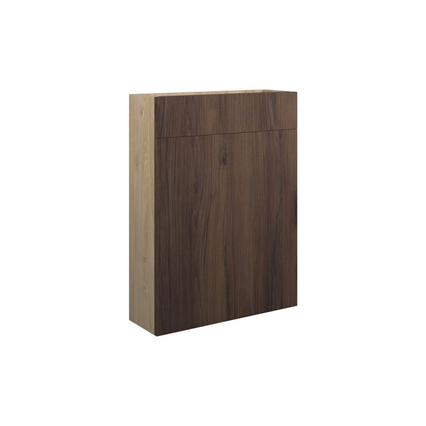 Junari 600mm Slim WC Unit - Warm Walnut (Oak Cab)