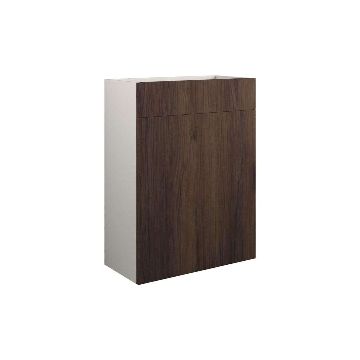 Junari 600mm Standard WC Unit - Warm Walnut (Grey Cab)