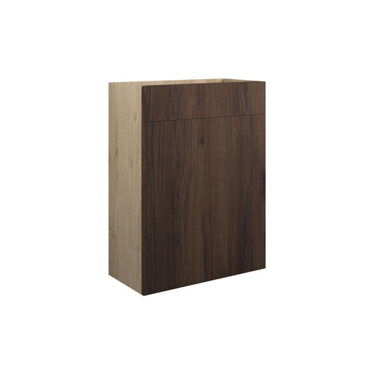 Junari 600mm Standard WC Unit - Warm Walnut (Oak Cab)