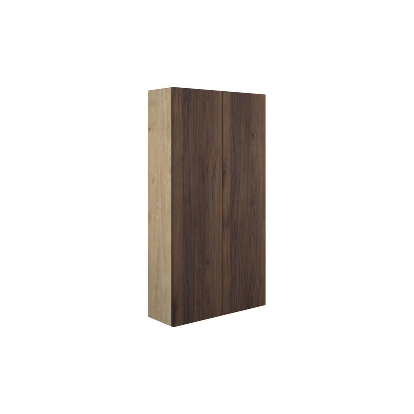Junari 600mm Slim 2 Door Storage Unit - Warm Walnut (Oak Cab)