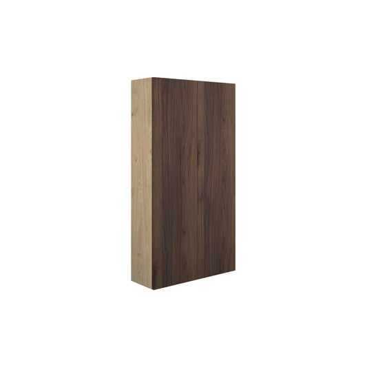 Junari 600mm Slim 2 Door Storage Unit - Warm Walnut (Oak Cab)