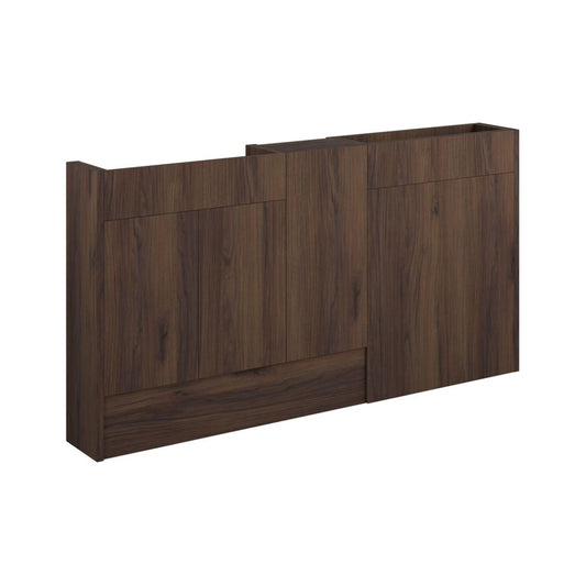 Junari 1536mm Slim Basin WC & 1 Door Unit Pack - Warm Walnut (Oak Cab)