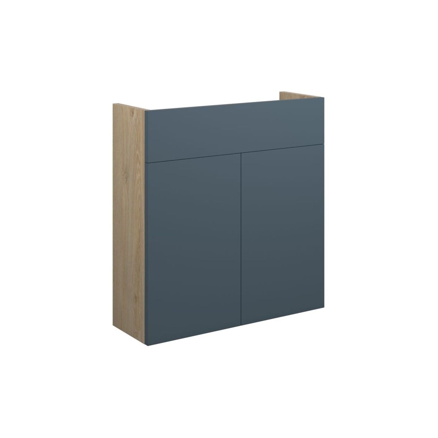 Junari 600mm Slim Basin Unit - Matt Arley Blue (Oak Cab)